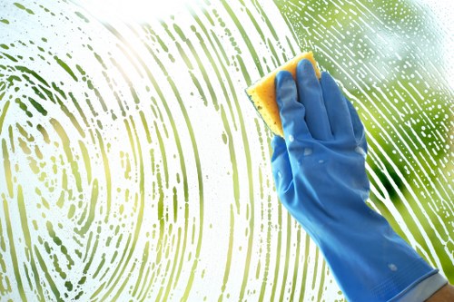 Seasonal window cleaning for a home exterior