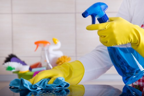 Professional after builders cleaning in a renovated room