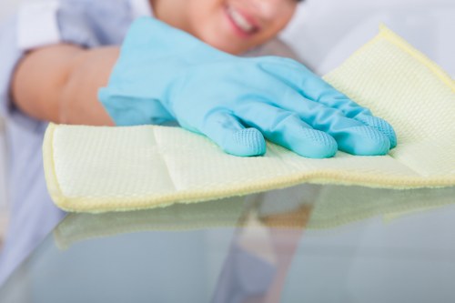 Cleaning windows and surfaces after builders work