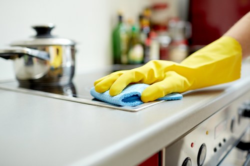 Regular house cleaning in a bright living space