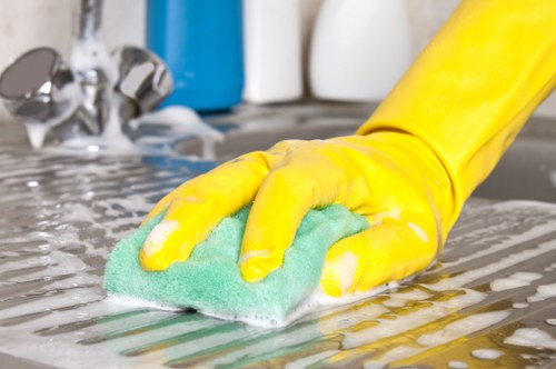 Thorough after builders cleaning in a modern property
