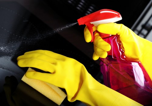 Daily office cleaning routine for shared workspaces